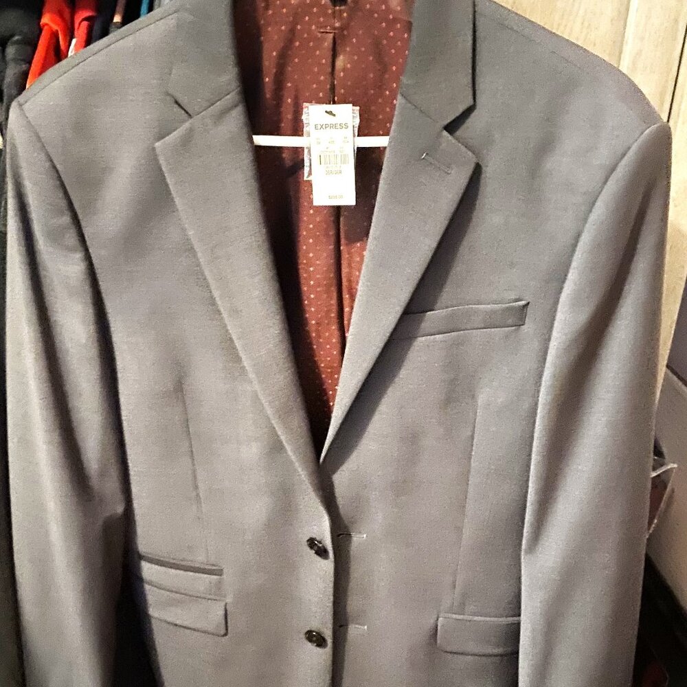 Express Men's Grey Suit